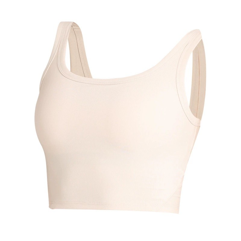 Naked Fabric Professional Training Yoga Fiess Sports Underwear Shock-Proof Gathering Summer Bra Beauty Back Vest High Elasticity Fixed Chest For Women