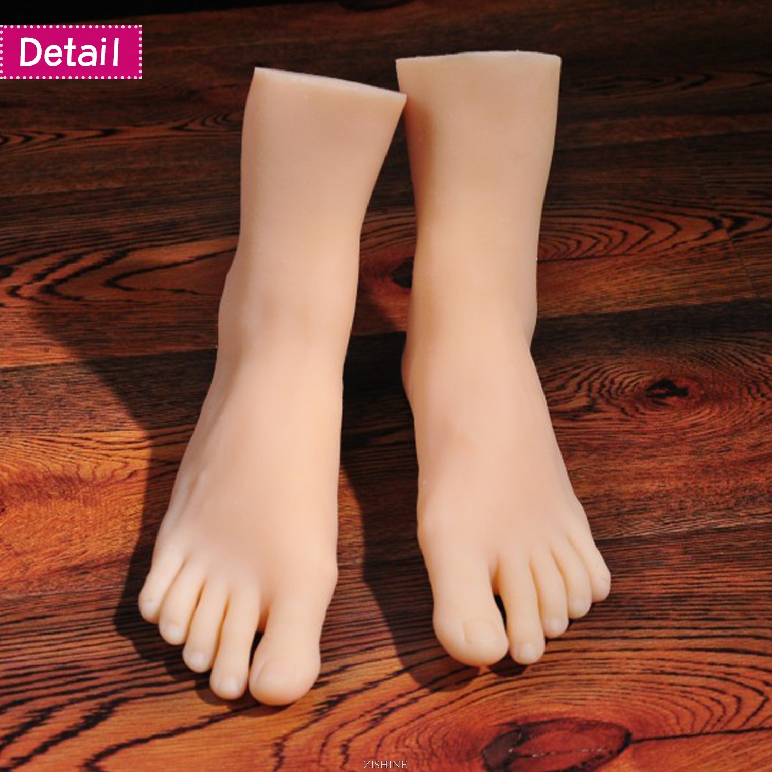 Nail Practice Foot Model Real Female Manicure Silicone Mannequin Feet Fetish For Painting Shoes Sock Jewelry Props Display 3904