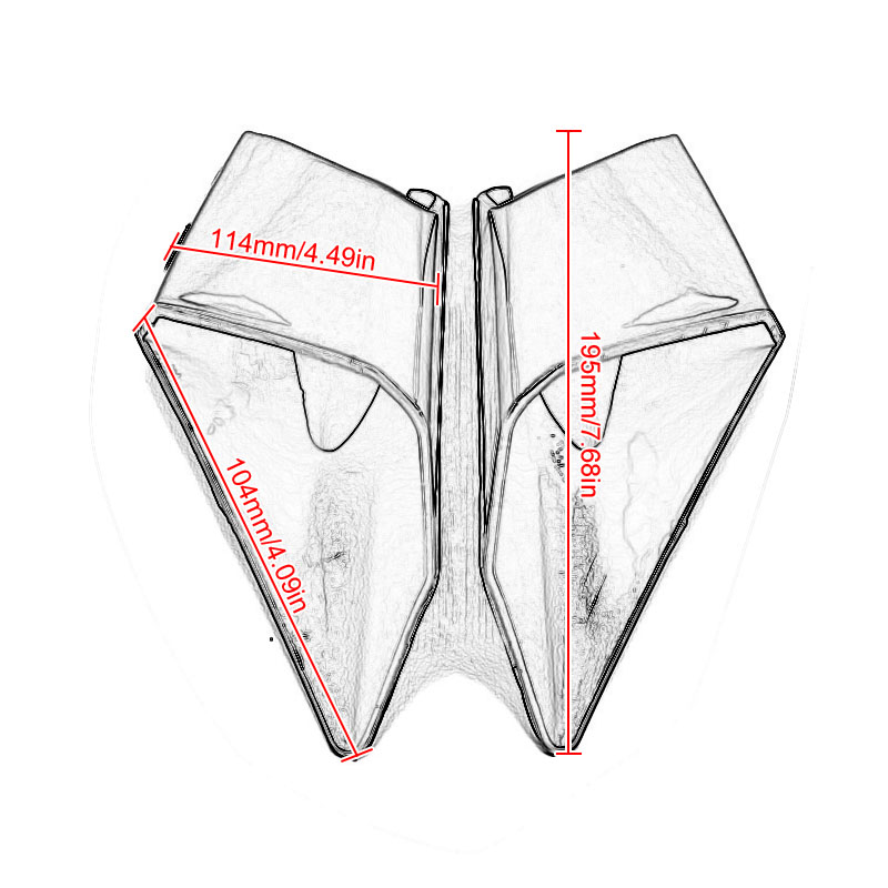2023 Fairing Winglets Fit For Honda CBR650R CBR 650R 2019-2022 21 Motorcycle Fin Trim Cover Side Wing Protector Winglets CBR650R