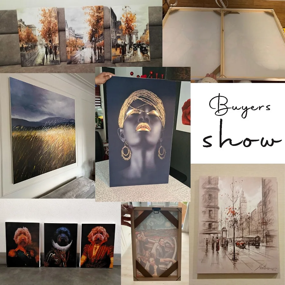 30x40 40x60 50x70cm Wooden Photo Oil Diamond Painting Frames Canvas Wood Wall Frame H260306