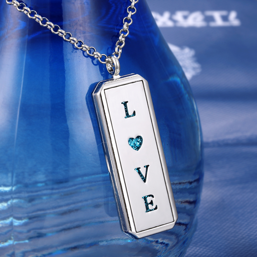 Rectangle Aromatherapy Diffuser Necklace Magnetic Vintage DIY Perfume Essential Oil Diffuser Aroma Locket Necklace Dropshipping