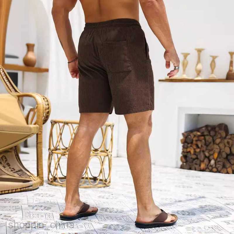 Men's Shorts summer sports and leisure large size corduroy beach shorts Male shorts