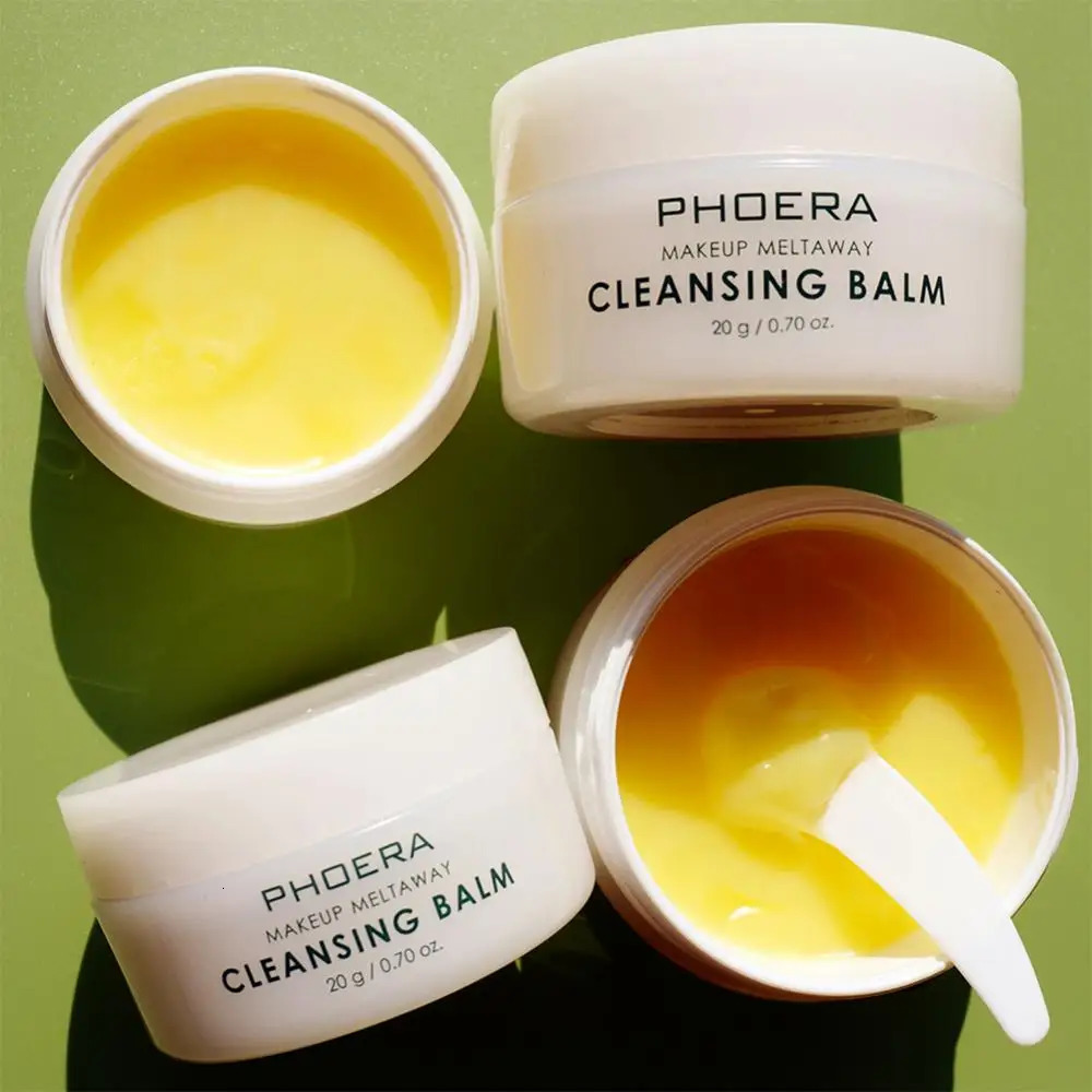 PHOERA Gentle Makeup r Balm Built-in Spoon Deep Cleaning Skincare Makeup Cleaner With Sweet Orange Essential Oil 240624