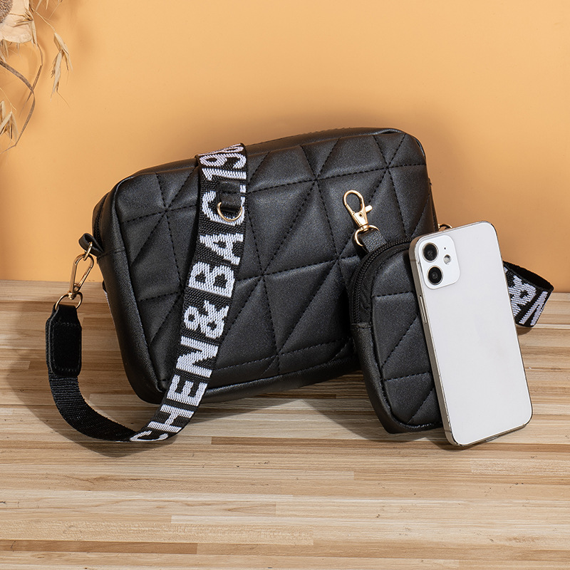 Luxury Storage Handbag Famous Brand Two Piece Set 2024 New Style Women's Fashion Mobile Bag Shoulder Designer Purses