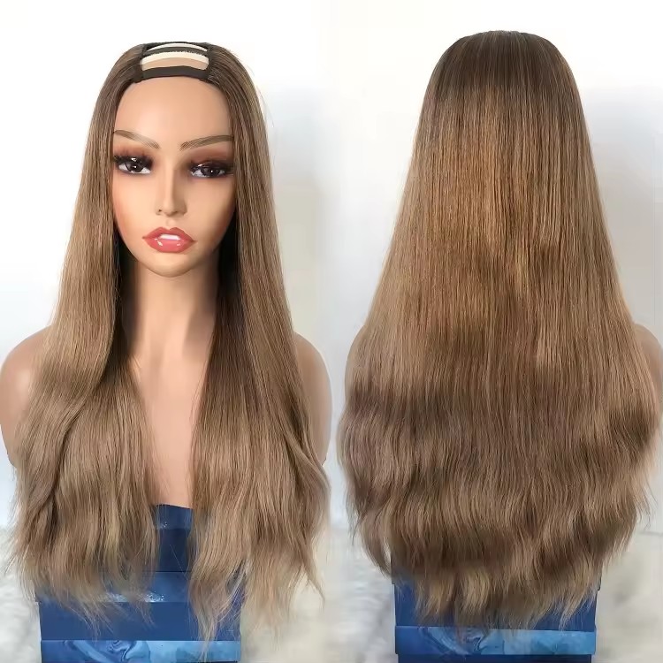 European Human Hair Balayage blonde raw virgin hair U part Wigs Raw Natural wave Virgin Hair wigs Diva1