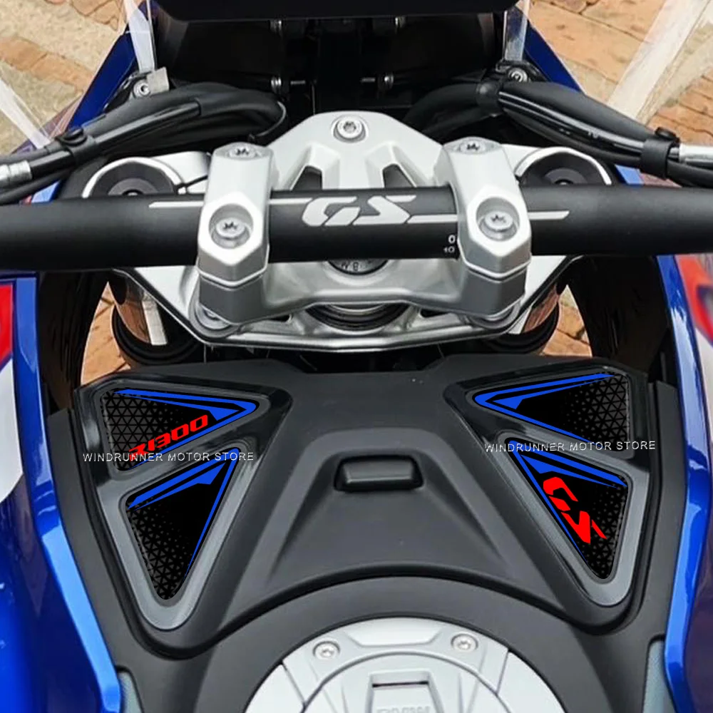 For BMW R1300GS R 1300 GS 2023 Motorcycle Accessories 3D Gel Resin Sticker Petrol Cap Fuel Tank Pad Anti-Scratch Decorative