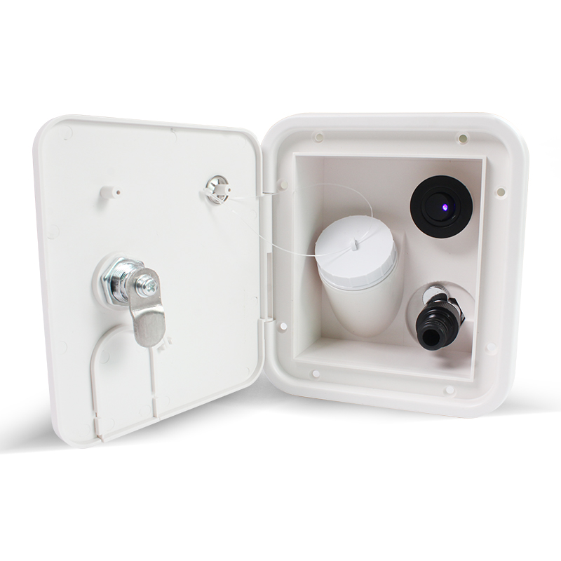 iRV Gravity Caravan Square Hatch Cover Gravity Inlet Rugged and Leakproof Easy to Install RV Water Filler Accessories
