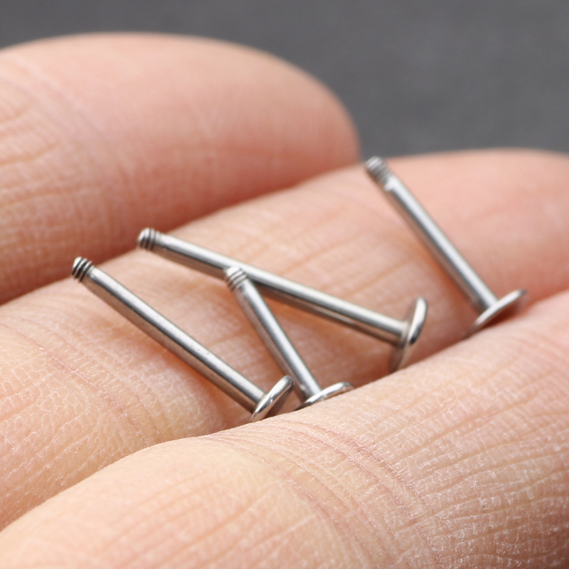 TianciFBYJS 14G/16G Straight Barbell Ring Bar Piercing Replacement Accessories Body Jewelry Eyebrow Nose Lip Stud Screw Ball