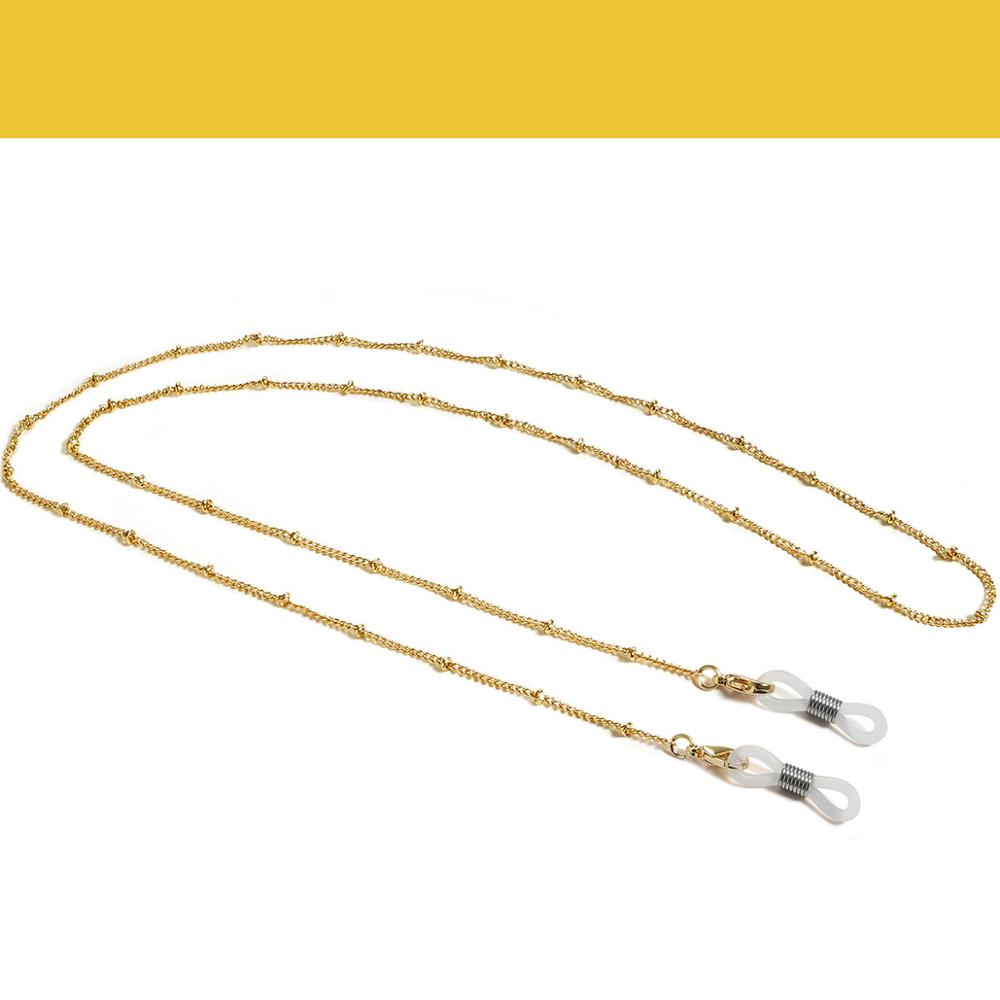Metal Face Mask Lanyard Women Beads Glasses Chain Holder Neck Cord Sunglasses Strap Eyewear Rope Necklace for Men Women Jewelry