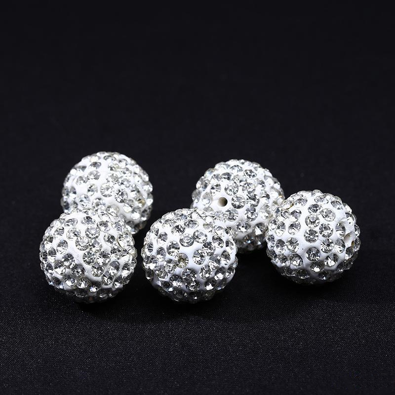 10mm 19Colors Czech Crystal Rhinestones Pave Clay Round Disco Ball Loose Spacer Beads Bracelet Necklace earring Making 10pcs/lot