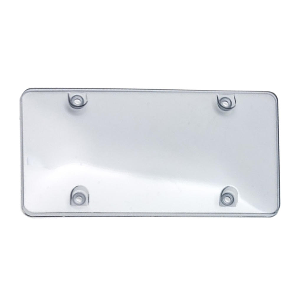 Tinted flat License Plate Cover Shield Tag Protector Frame for Car Auto