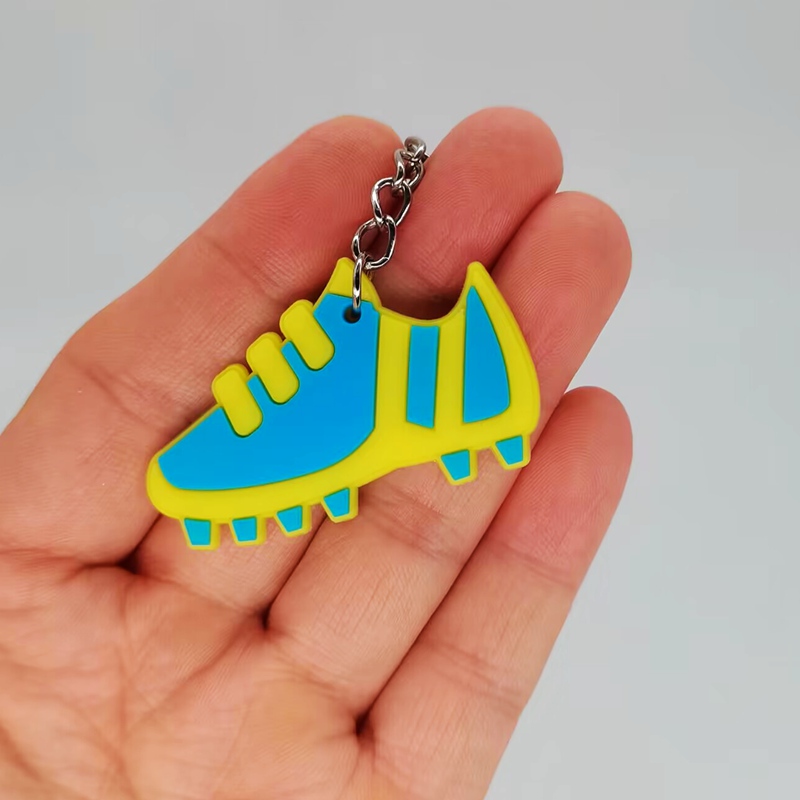 12 Pcs Soccer Keychains Key Ring Mini Soccer Ball Jersey Sneakers Trophy Keychain Bulk Football Key Holder for Kids Boys