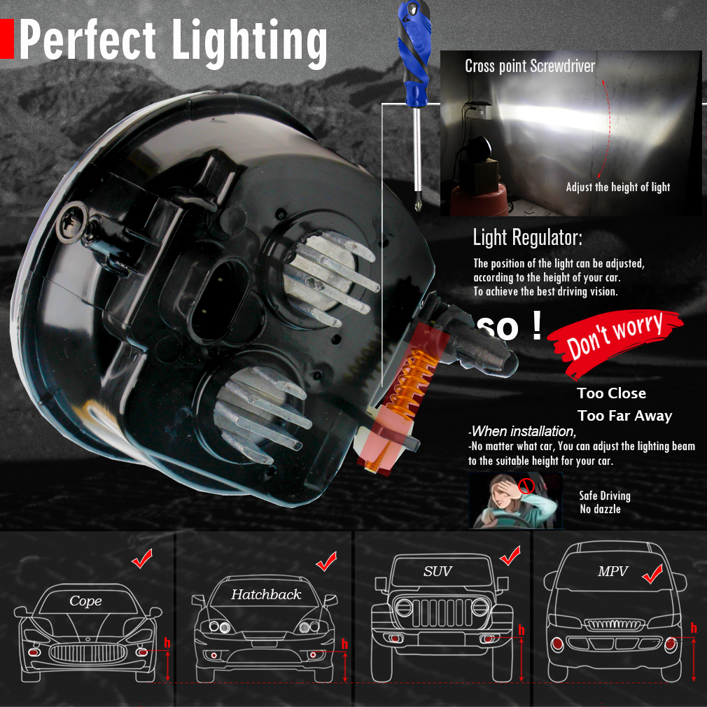 2 Pieces LED Fog Light Assembly For Lexus ES330 2005 2006 60W 10000LM High Bright Car Front Bumper Fog Lamp DRL