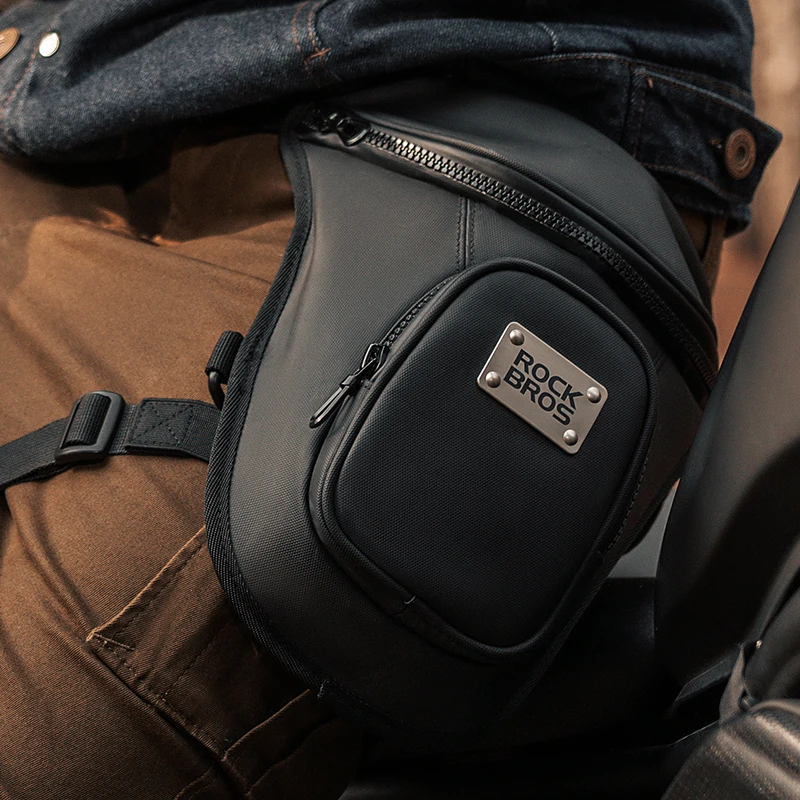 ROCKBROS Waist Leg Bag Motorcycle Bicycle Riding Phone Purse Waterproof Leggings Thigh Unisex Bag Adjustable Belt Fanny Pack