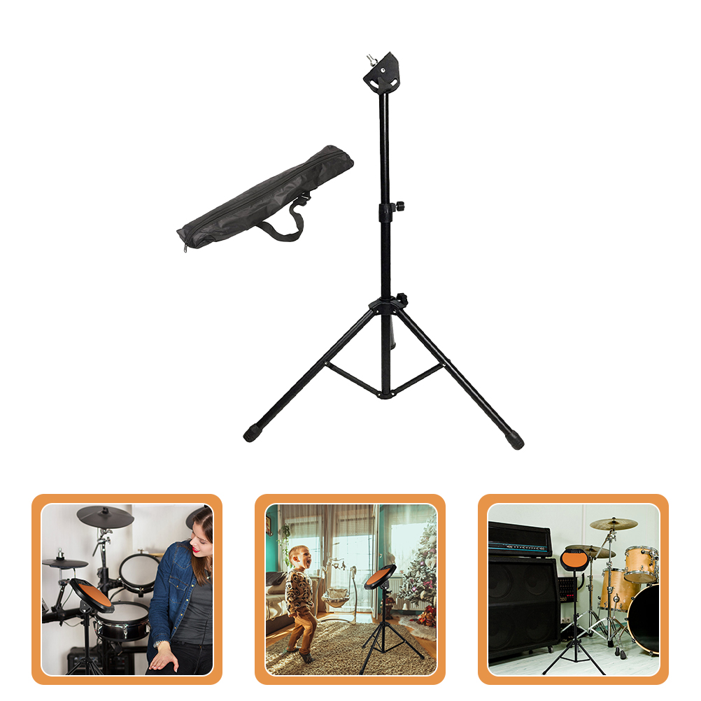 1 set of Metal Tripod Dumb Drum Stand Practice Pad Rack Musical Instrument Part