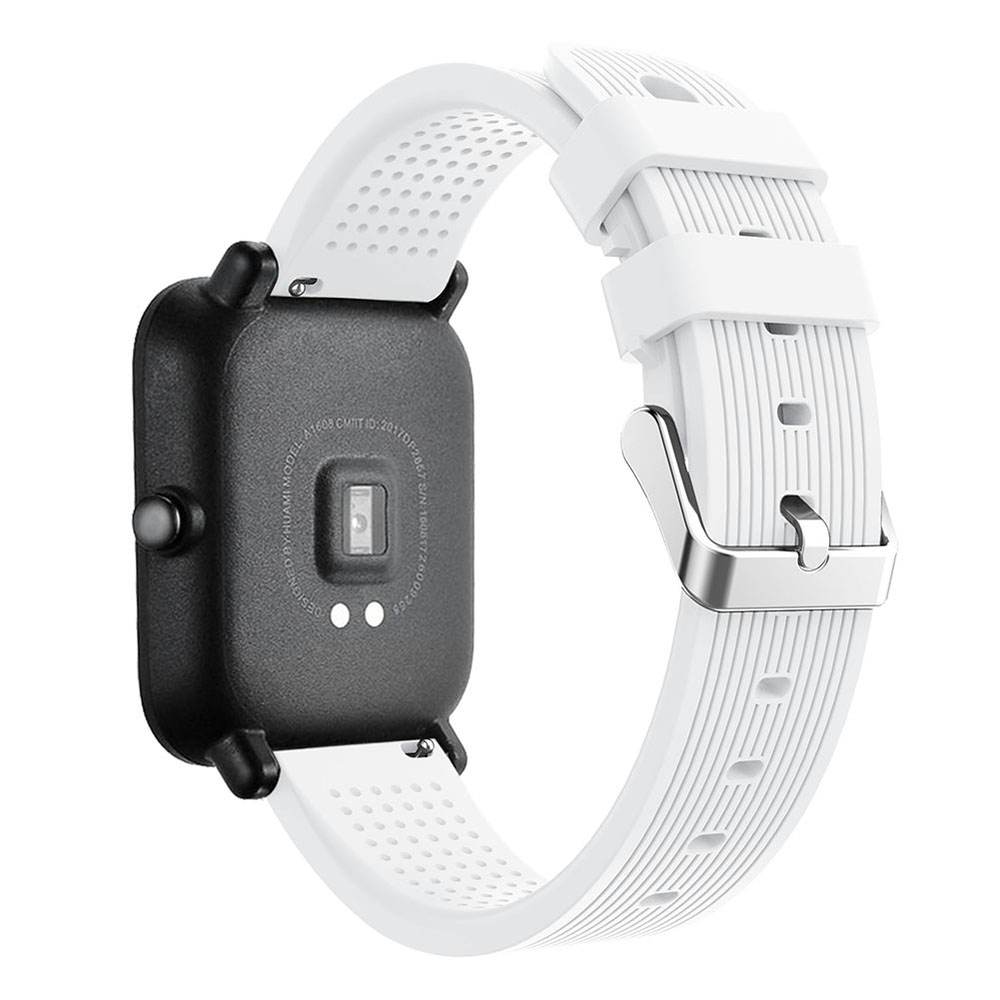 20mm Silicone Watch Strap For Xiaomi Huami Amazfit Bip BIT PACE Lite Youth smart Watchband sport Bracelet wriststrap waterproof