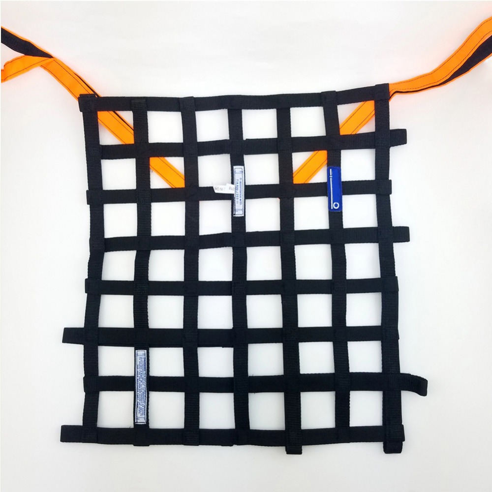 Tuning Monster 20"x17" Car Safety Window Net Racing Drifting Rally Car Window Net Protector Red Black