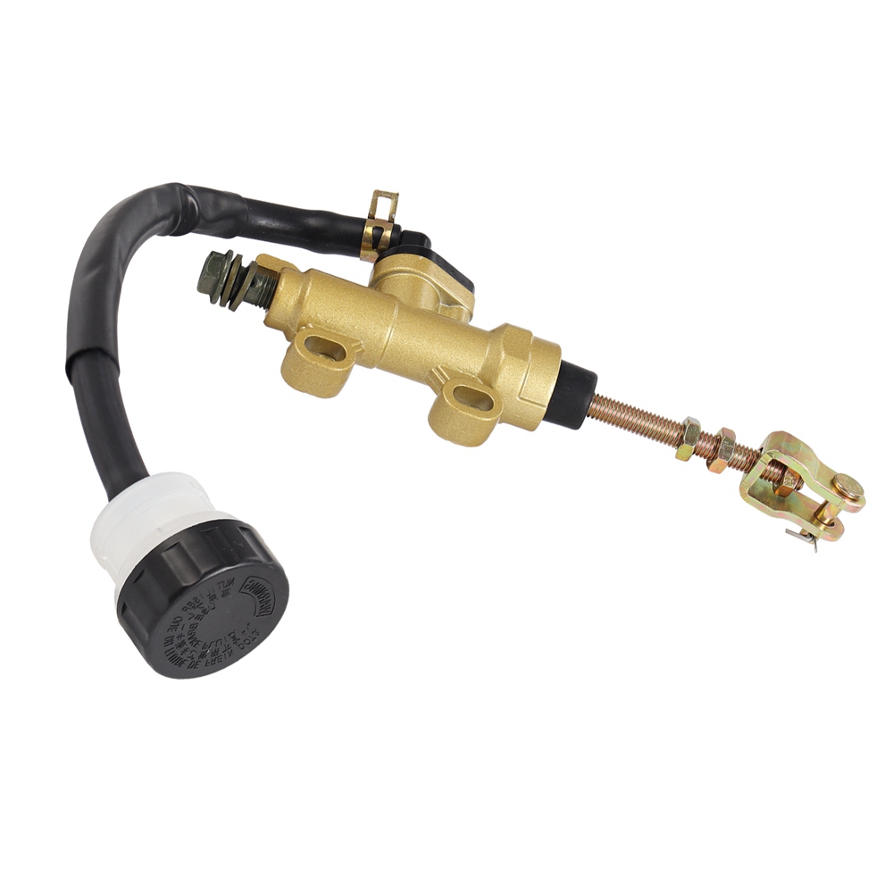 Universal 10mm ATV Go Cart Pit bike Motorcross Motorcycle Rear Brake Master Cylinder Pump For Honda Yamaha Ducati Suzuki Aprilia