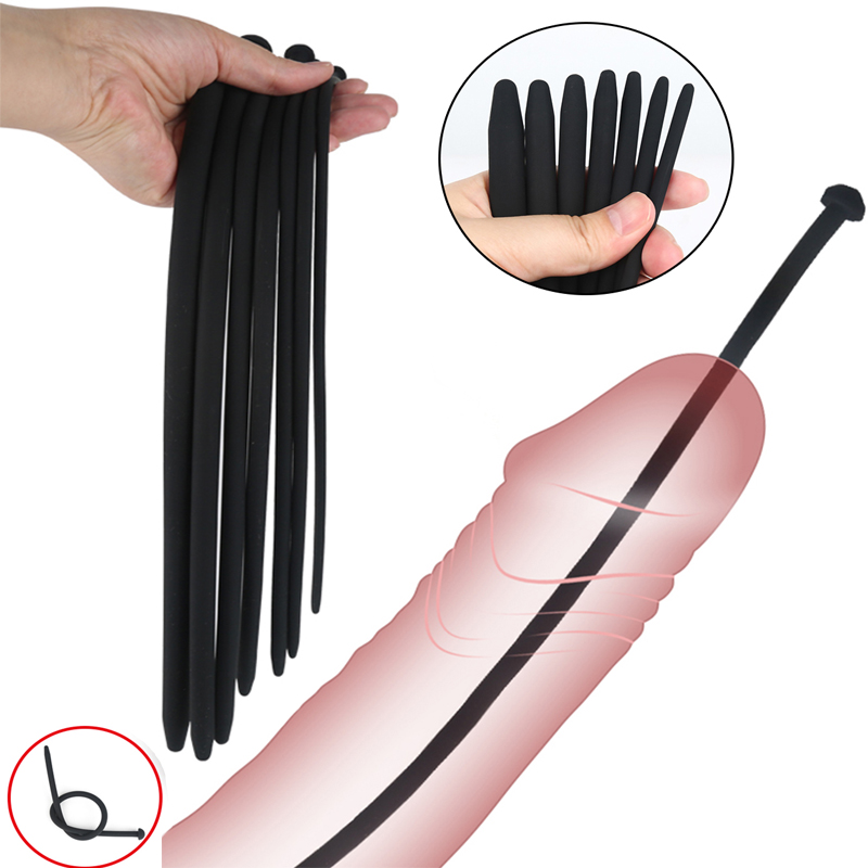 Silicone Horse Eye Stick Urethral Stimulator Plug Penis Plug Urethra Catheter Dilator Male Phallus Stimulates Masturbator Sextoy
