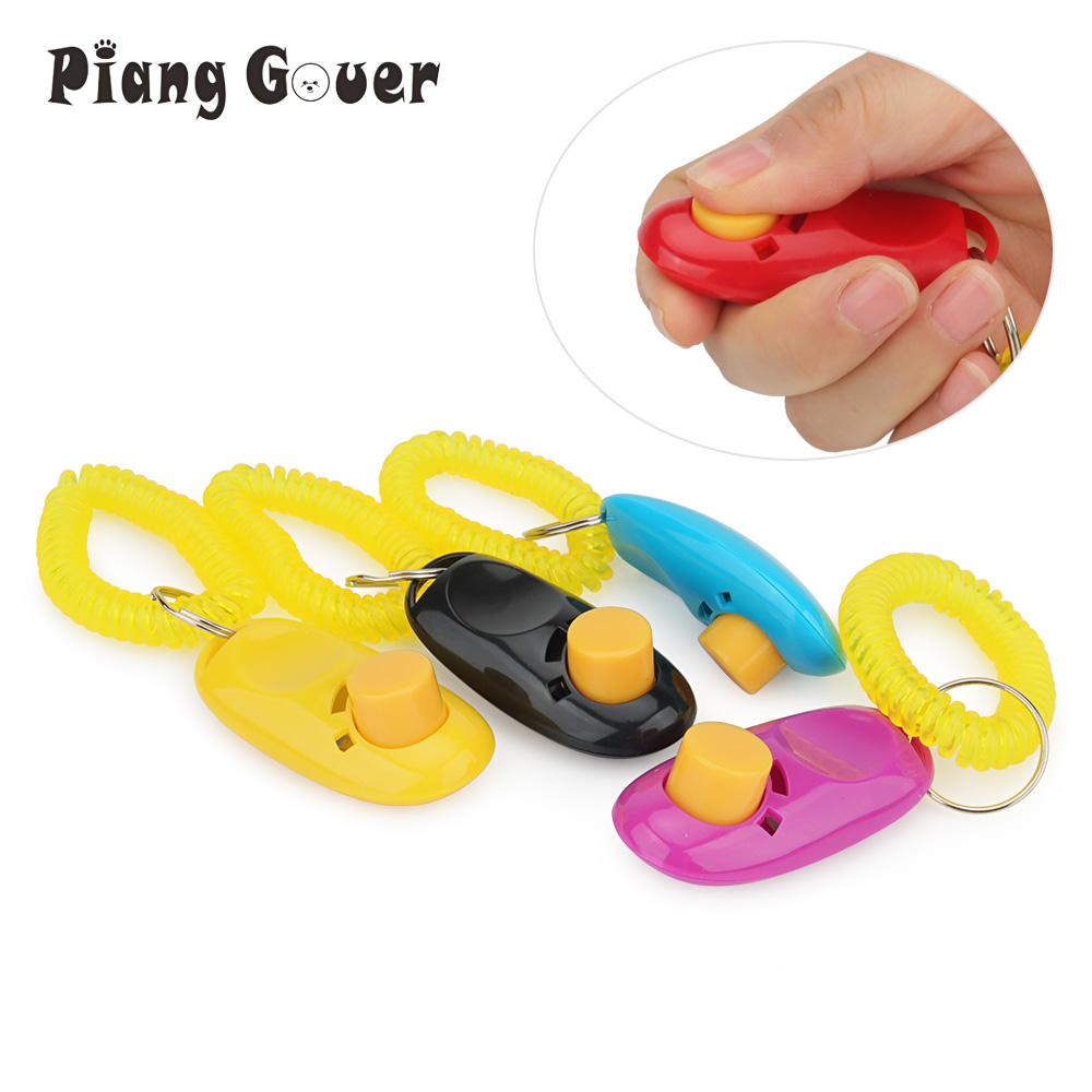Pet Clicker Toys Dog Tranining Clicker Obedience Key Chain Accessories Cat Training Trainer