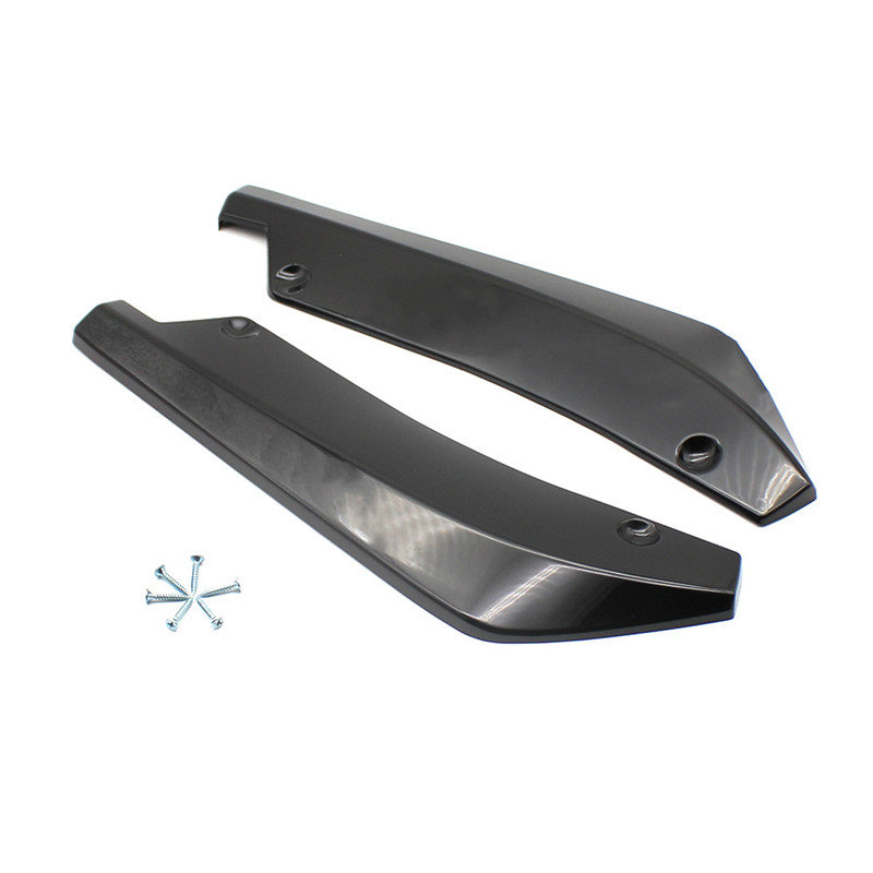 Car Rear Bumper,of Universal Rear Trunk Lip Spoiler Canard Wing BodySpoilerAnti-crash Diffuser Lip Wrap Angle Splitter Protector