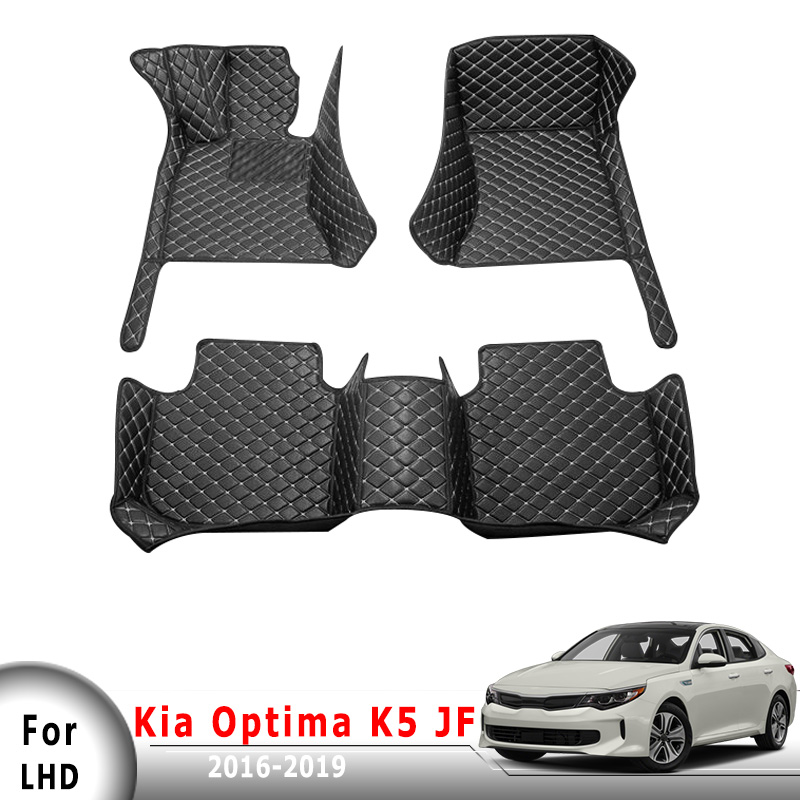 Car Floor Mats For Kia Optima K5 JF 2019 2018 2017 2016 Auto Interior Decor Accessories Custom Leather Dash Rugs Foot Pads