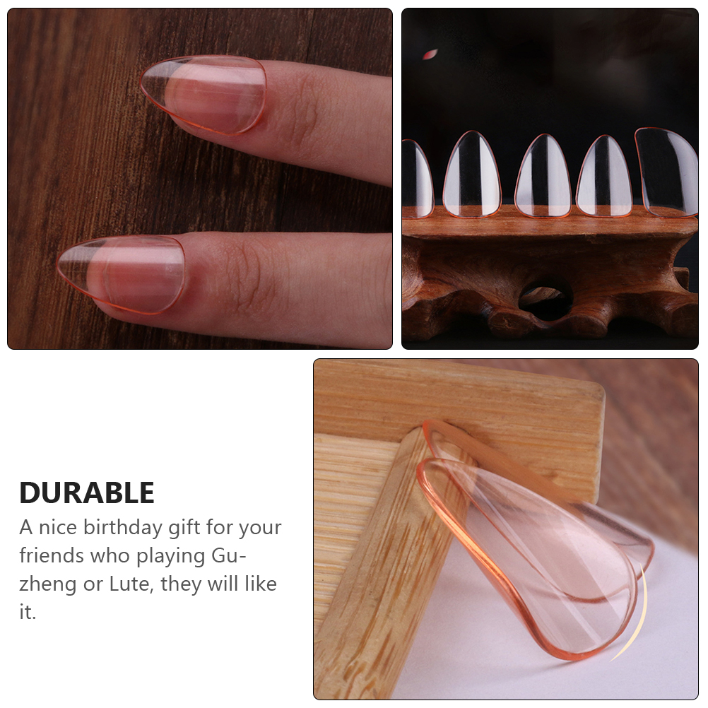 Pipa Finger Picks Guzheng Nail Nails Protectors Performing Protector Instrument String Thumb Guitar Beginners Zither Lute Covers