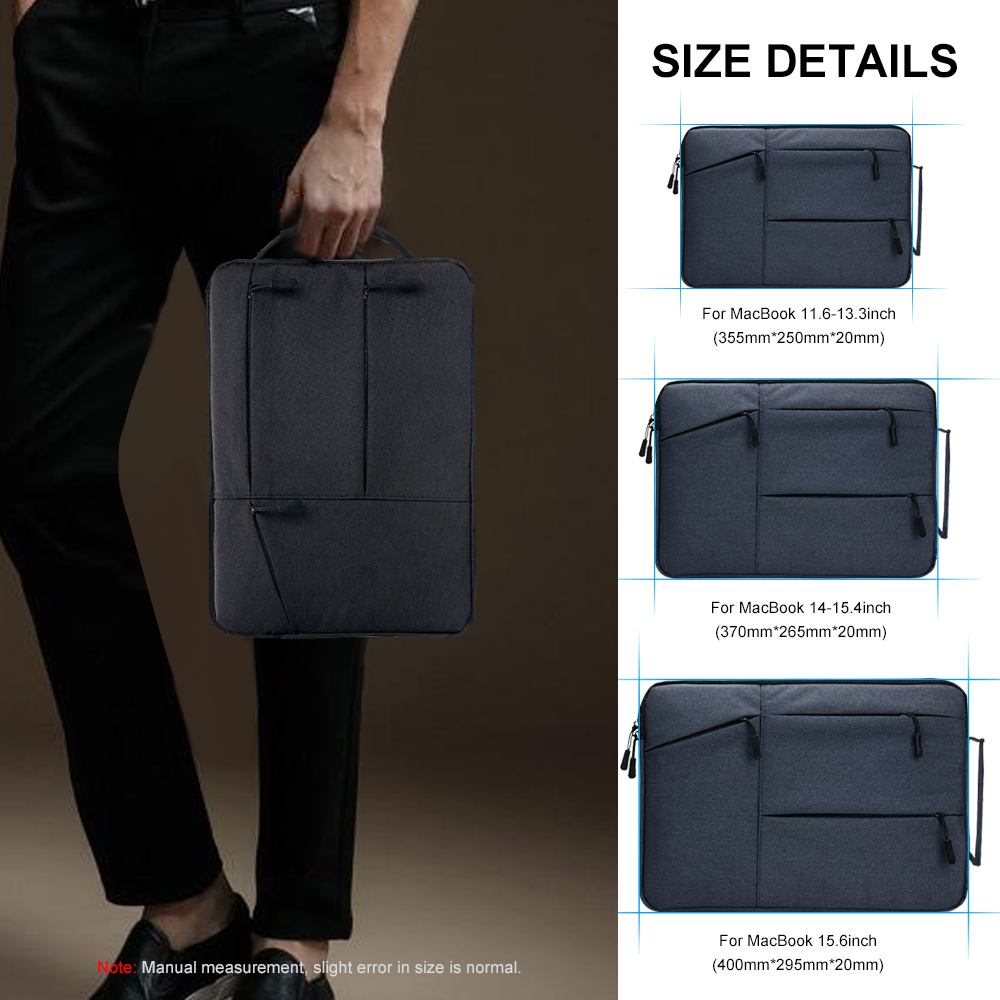 Waterproof Laptop Bag Notebook Case Cover Computer Sleeve Briefcase for 11 13 14 15 15.6 15.4 16 inch MacBook Pro Air Retina HP