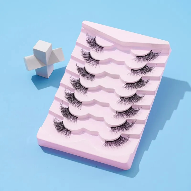 Thick And Slender Eyelashes With Elongated and Comfortable Black Cotton Thread and Crossed Fishtail Half Eye False E . 240624