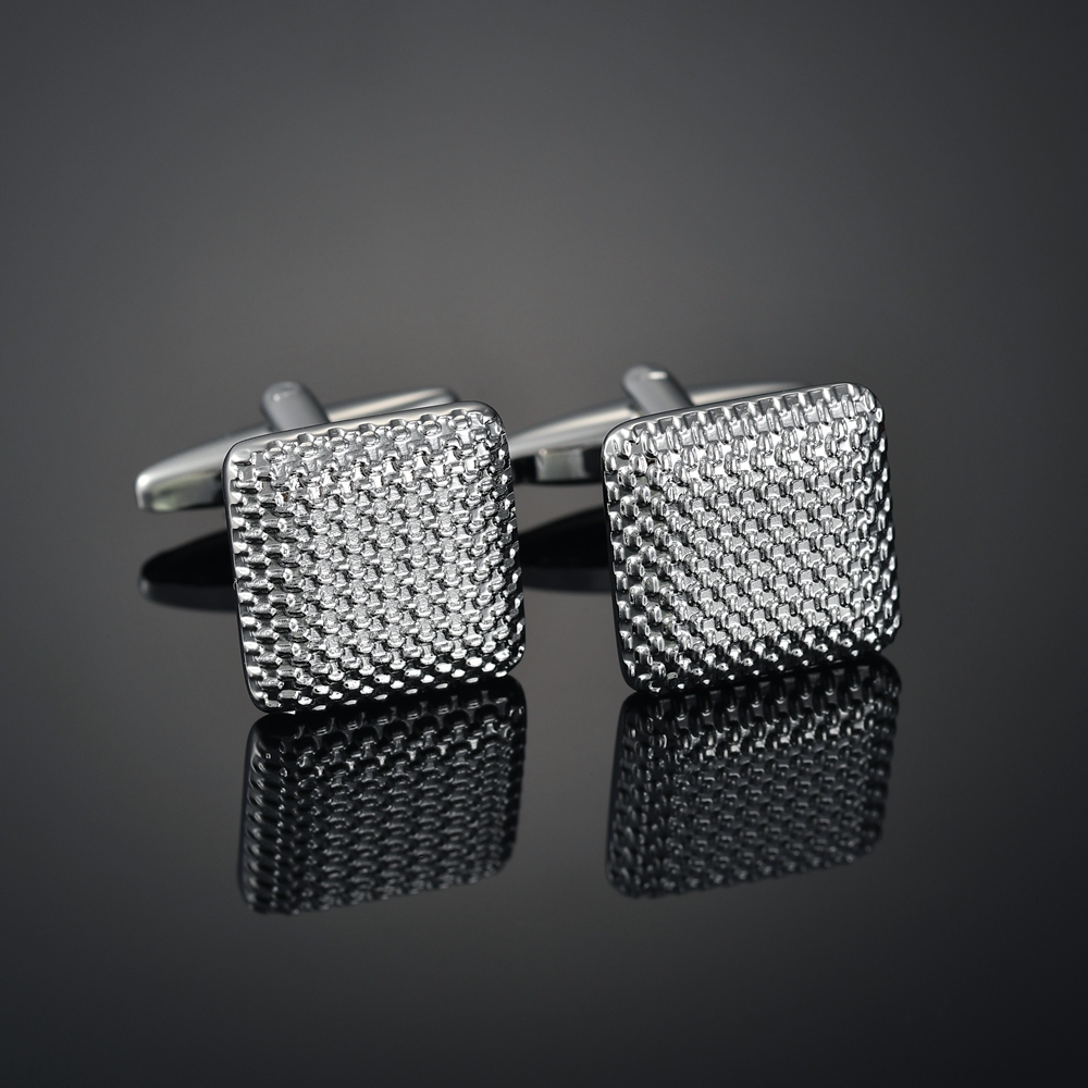 Enamel Copper Laser Metal Lattice cufflinks Quality Gems/Dragon/Married/Knot Cuff Links for men's French shirts cuffs