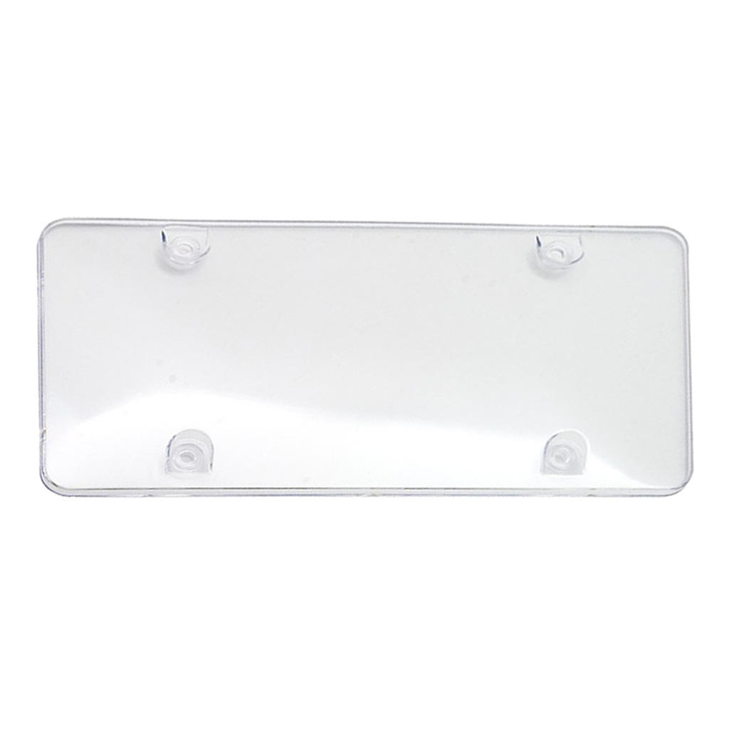 Tinted flat License Plate Cover Shield Tag Protector Frame for Car Auto