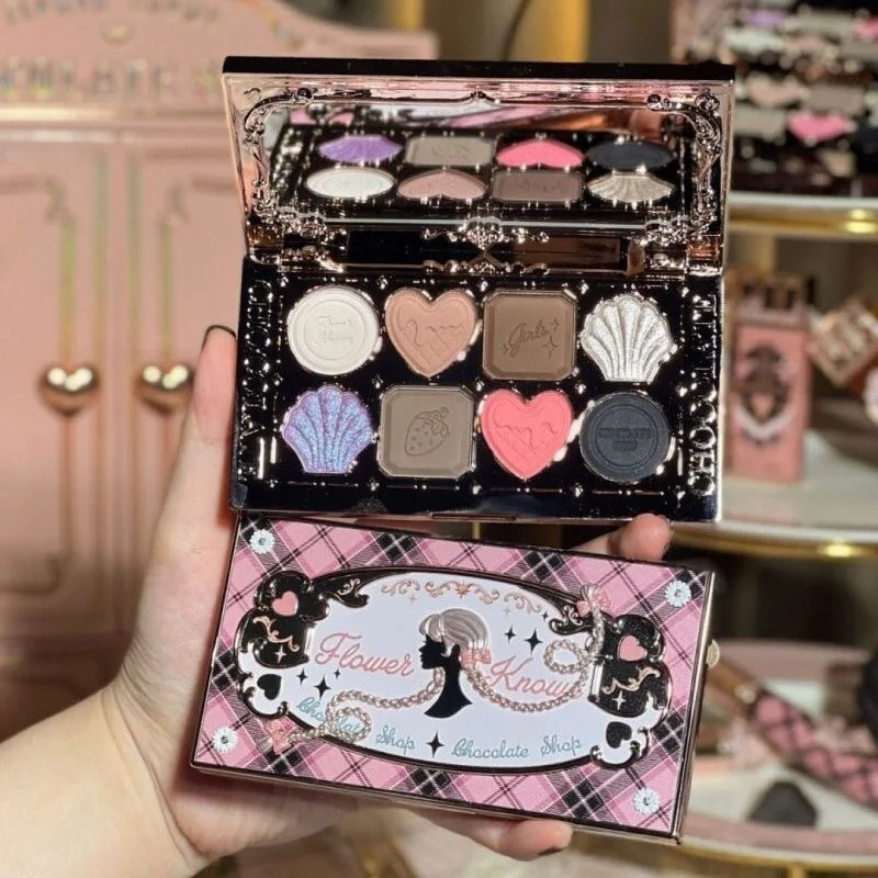 Chocolate 8 Colour Eyeshadow Palette Shimmer Matte Chameleon Pressed Glitter Long Lasting Eye Shadow Maquillage 240624