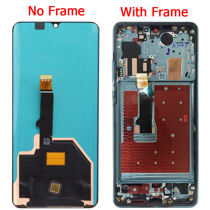 Original P30 Pro LCD For Huawei P30 Pro Display LCD With Frame 6.47" VOG L04 L09 L29 TL00 Touch Screen Digitizer Panel Assembly