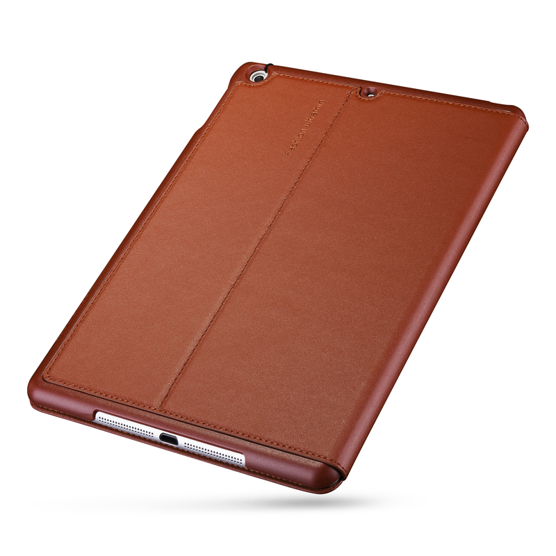 Luxury Cowhide Genuine Leather Case For iPad Pro10.5 Air3 Shockproof Back Shell Auto Sleep Wake Up For iPad Pro11 2022 Air4 Air5