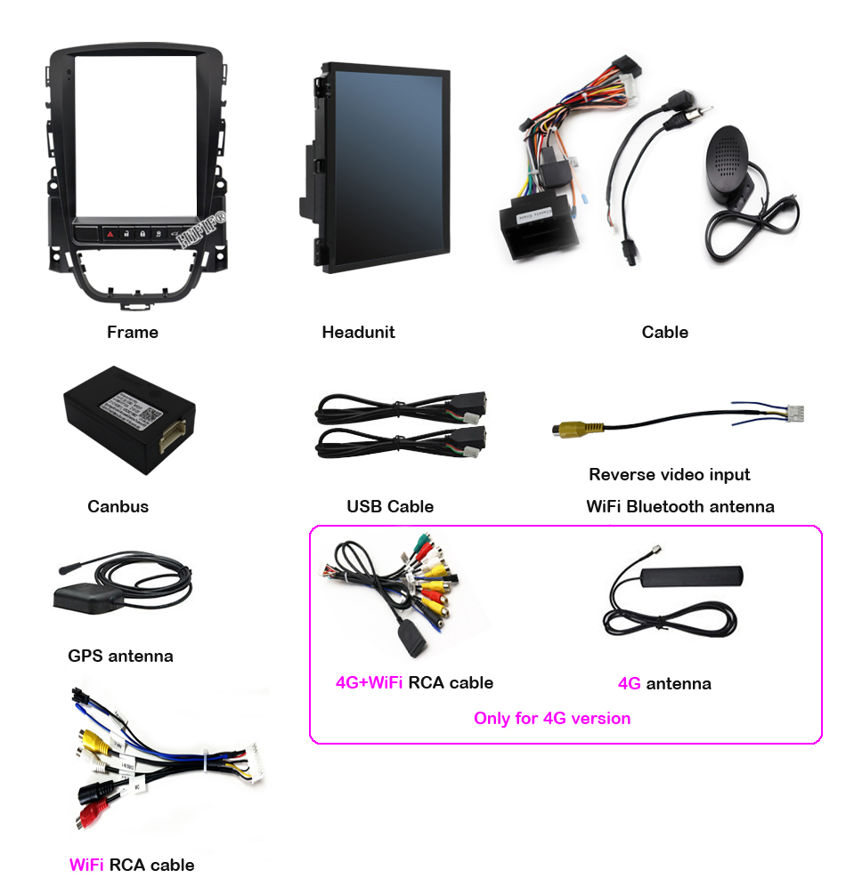 2 Din Android 13 For Opel Astra J Vauxhall Buick Verano 2009-2015 For Tesla Style Car Radio Multimedia Video Player 4G Carplay