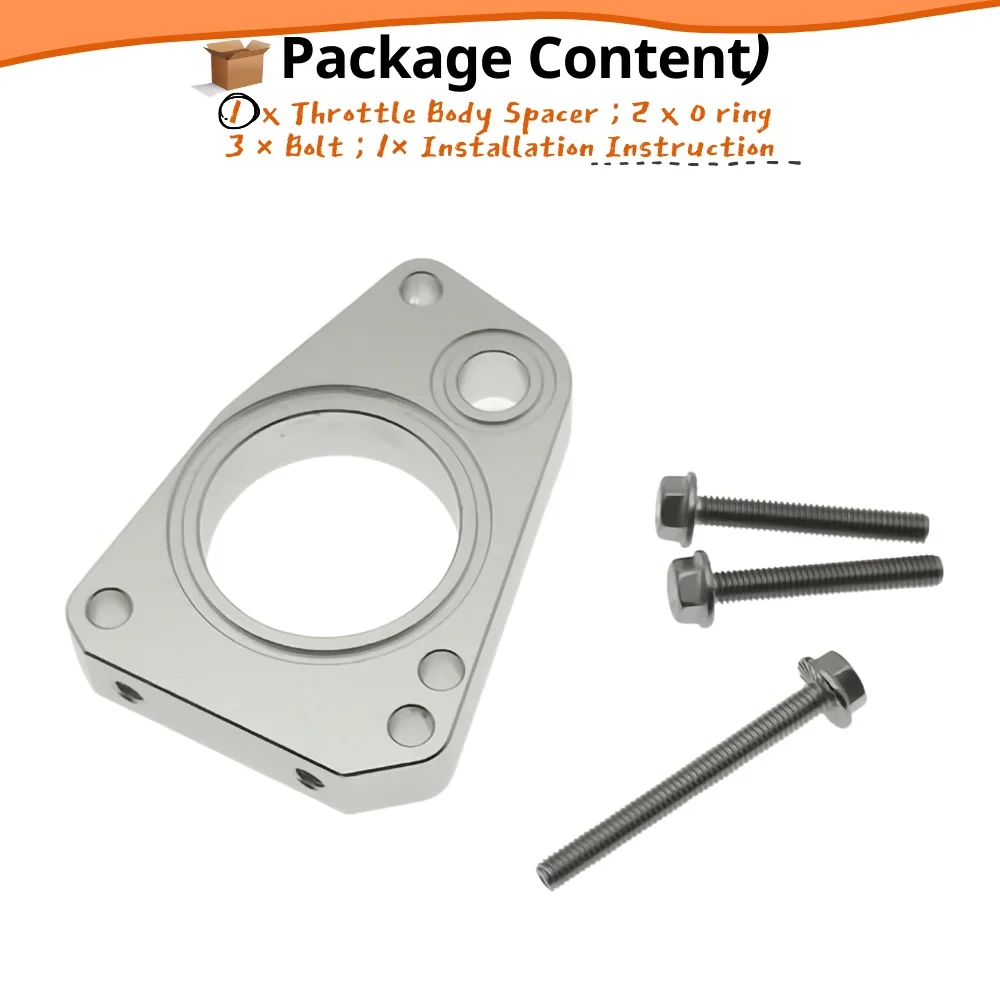Throttle Body Spacer for Daihatsu Hijet S201/211P KF-VE KF-DET 2007-2014 Gasket Horsepower Torque Enhancement Upgrade Qty(1)