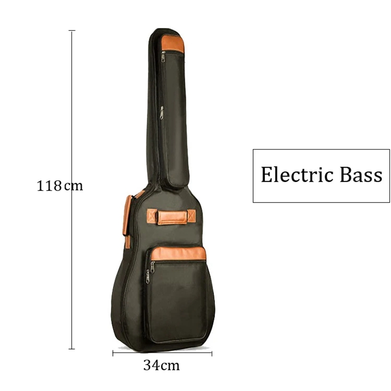 40-46" Inch Electric Guitar Bag Water Resistant 900D Oxford Material Bass Bag 10mm Thicken Padded Acoustic Gig Bag Case Guitarra