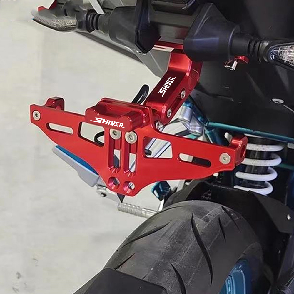SHIVER 750 900 FOR Aprilia SHIVER 900 SHIVER750 SHIVER GT Adjustable with LED Light Motorcycle License Number Plate Holder Frame