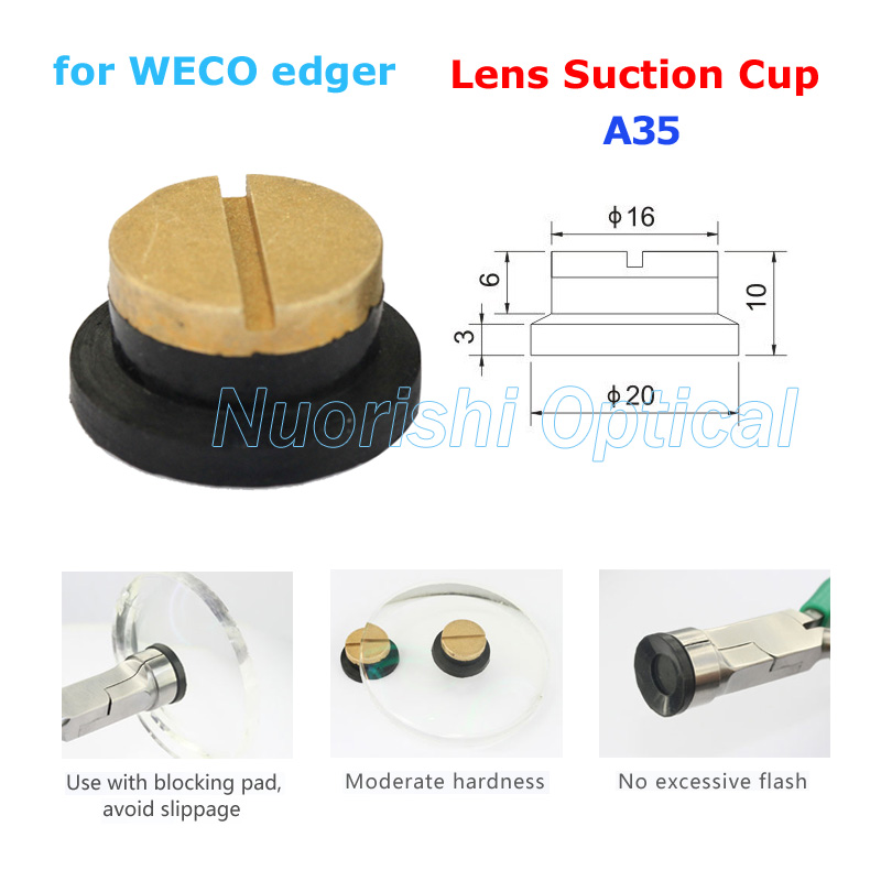 10pcs WE-A Universal Lens Block Suctions Cup For Weco Edger Blocking Pads Free Shipping
