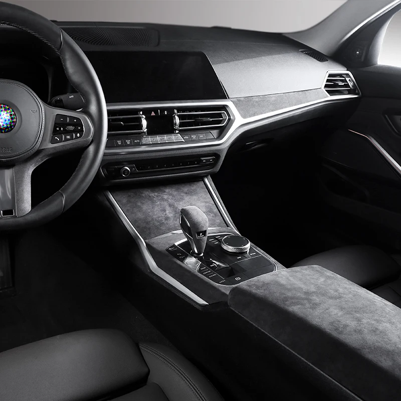 For BMW G20 320i M Performance Sticker Alcantara Wrap Interior Car Central Console Panel Steering Wheel Trim Car Accessories