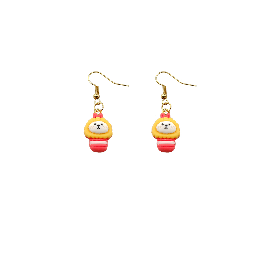 MM Creative Earring For Women Resin Hamburger French Fries Coke Drop Earrings Children Handmade Jewelry DIY Gifts
