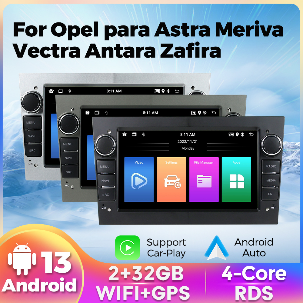 MEKEDE 2din Android 13 Car Radio GPS Multimedia Player for Opel Astra Antara Vectra Corsa Zafira Meriva Vivara Vivaro Car Stereo