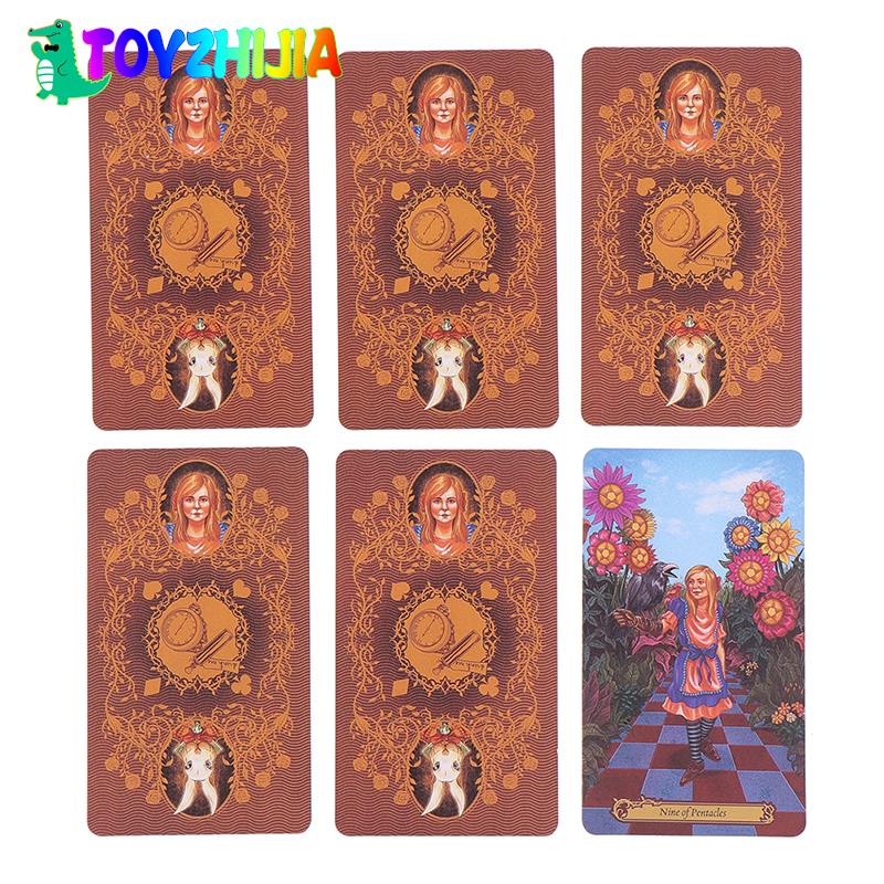 78pcs/Box Tarot In Wonderland Tarot Cards Deck Board Card Games Playing Cards Party Table Game Fortune-telling Oracle