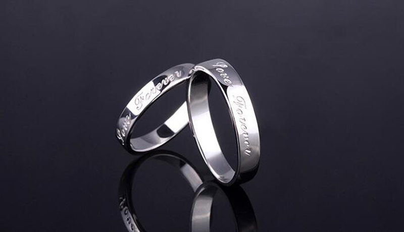 YANHUI Tibetan Silver Round Circle Pure Finger Ring Forever Love Engrave Rings for Women Men Wedding Engagement Jewelry