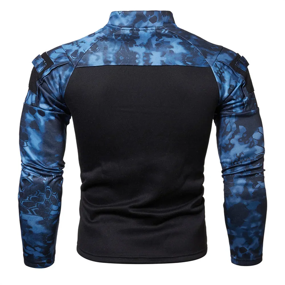 Men Jogging 2022 Army Camouflage Uniform Hoodie Sweatshirt Military Camo New Shirt Combat Clothes Long Tactical Sleeve