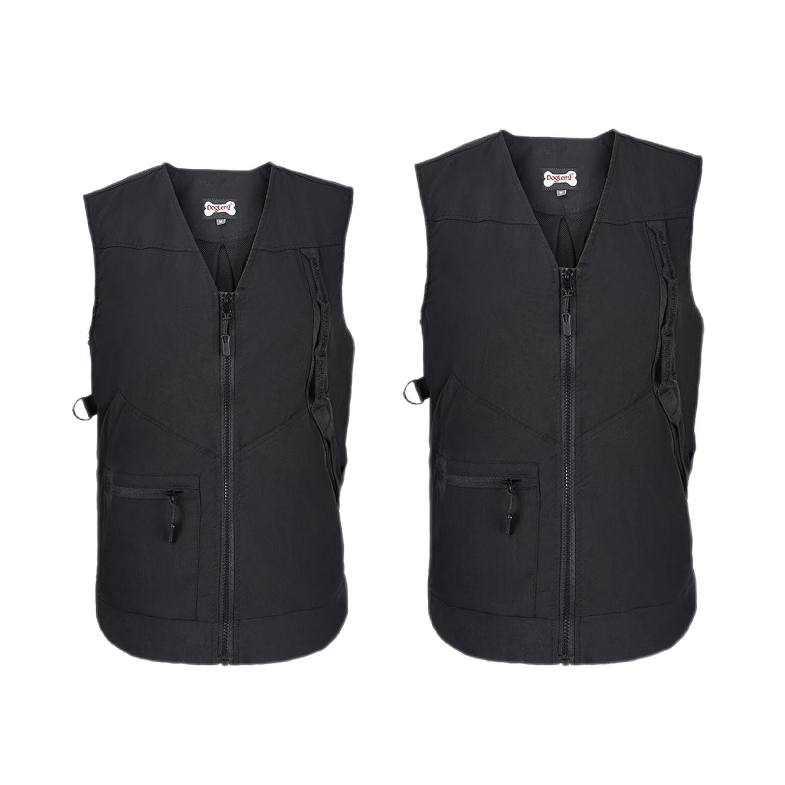 Sleeveless Dog Handler Training Vest Workwear for Medium Large Pets Tugging