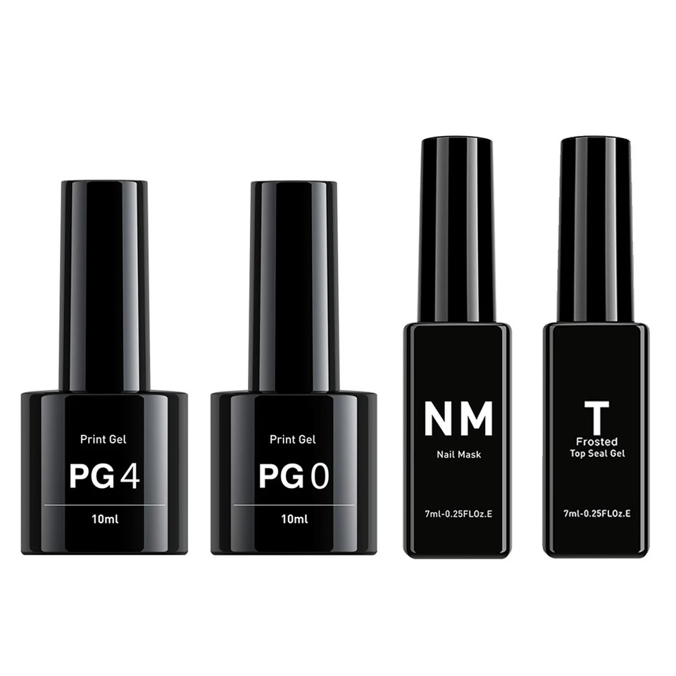 Print Gel For Nail Pringter o2nails professional 3d nail printer Gel Polish Nail Polish PG4 PG0 NM Nail Mask Top Gel Base Gel