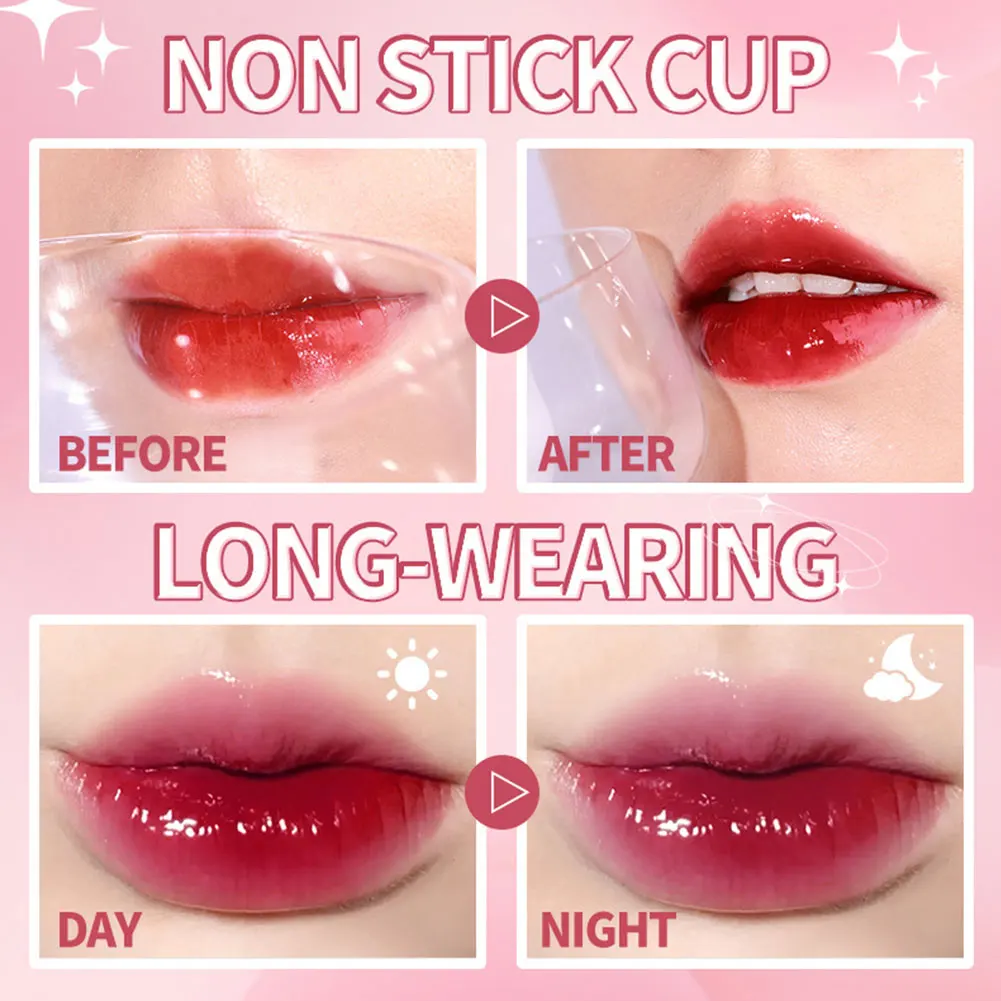 Mini 9 Colors Liquid Lip Gloss Waterproof Non-stick 24 Hours Long Lasting Velvet Matte Lipstick Lip Gloss Cosmetic Makeup Care