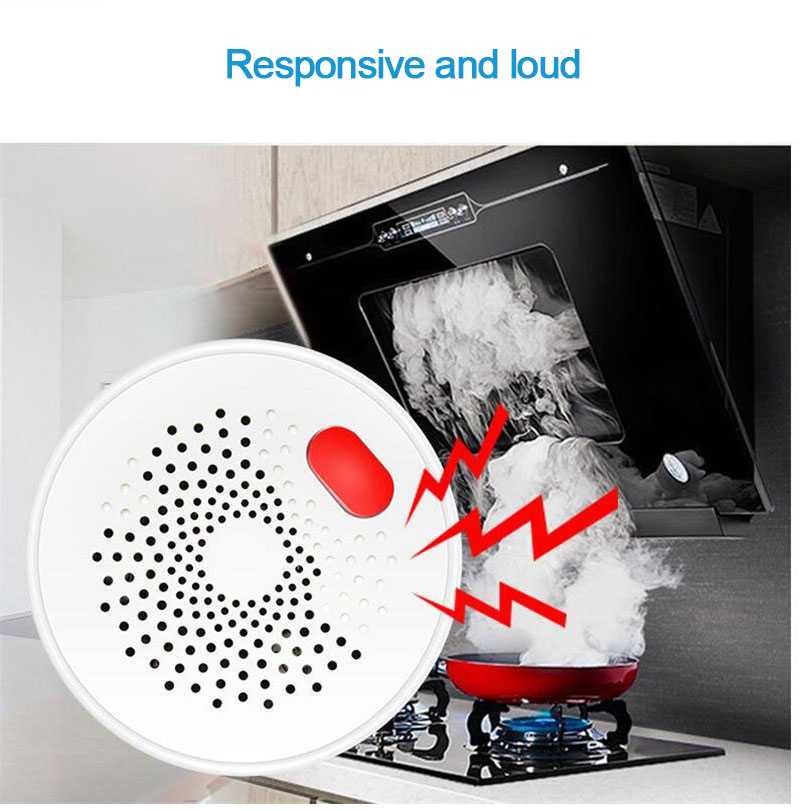 Tuya Combustible Gas Detector Built In Methane Natural Gas Sensor Smart Home Security Siren Wifi Gas Alarm Work With Smart Life