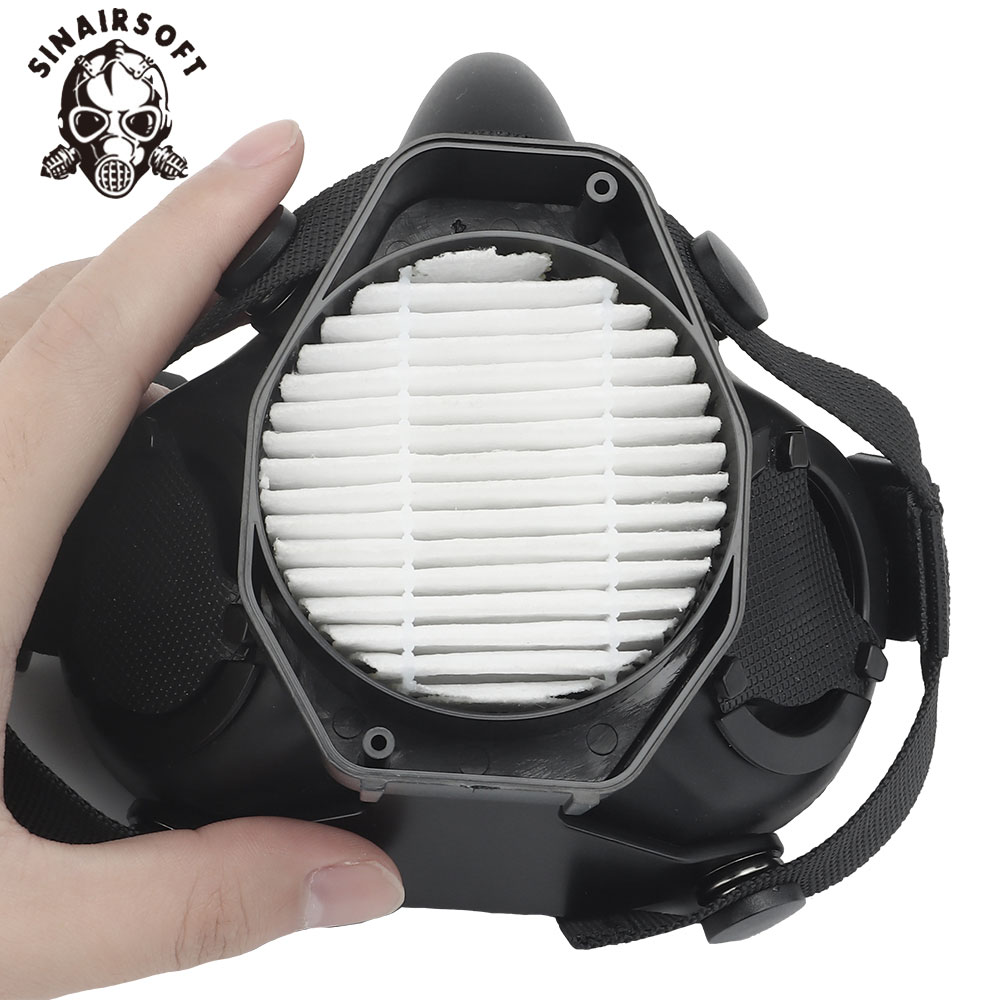 SOTR Mask Special Operations Tactical Respirator With MIC Communication Half-mask HEPA Filtration Against Airborne Particulates
